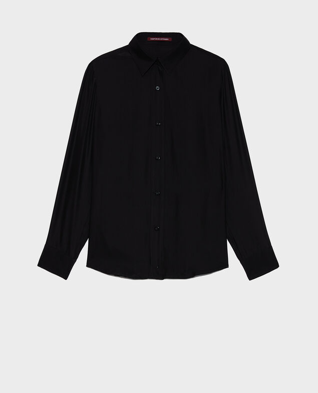 SIBYLLE - BLUSE AUS SEIDE Black beauty