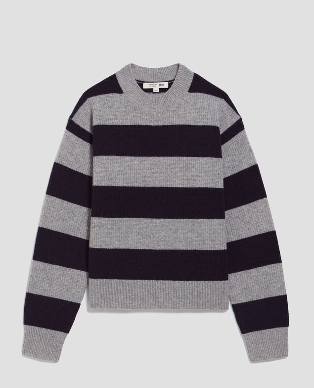- Pullover aus Wolle I023 st navy/grey