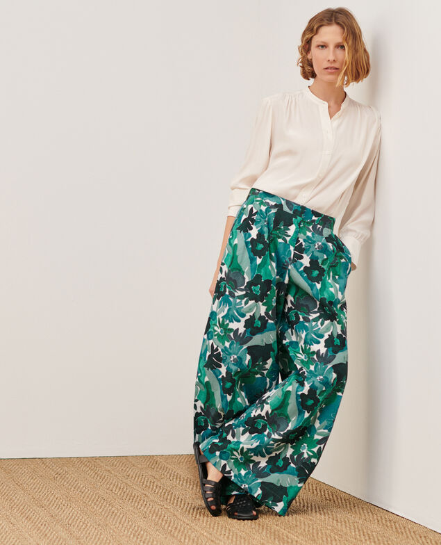 YVONNE - Weite Hose aus Baumwolle