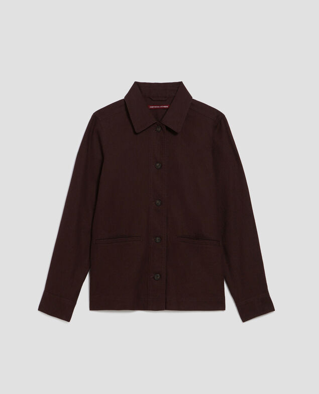 Workwear Jacke J790 chocolate plum