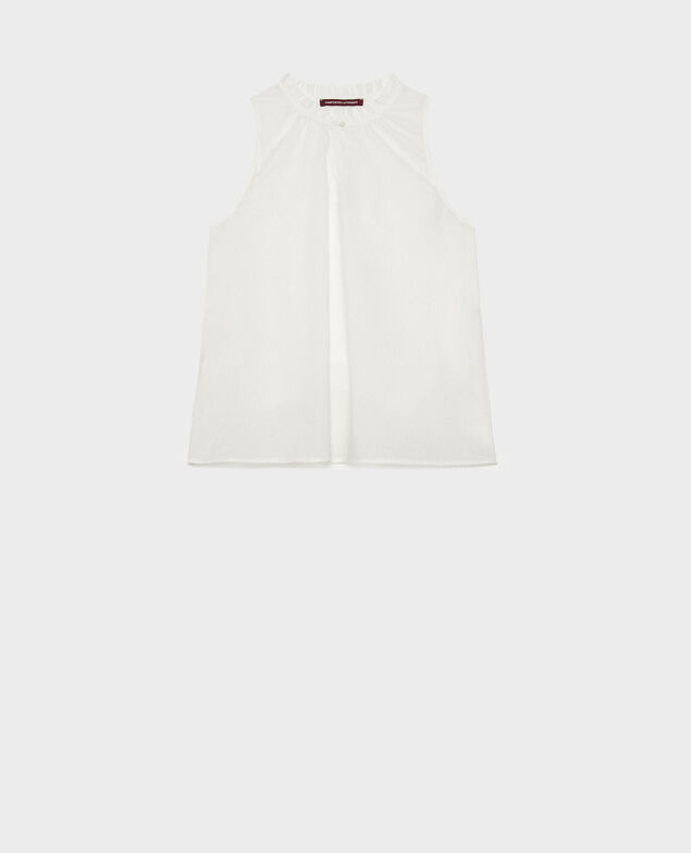 Top aus Baumwollvoile 01 white