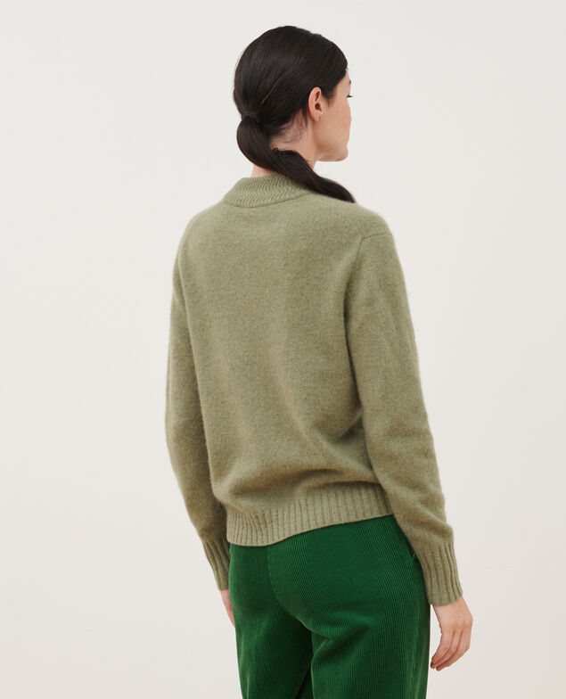 Pullover mit hohem Kragen aus Kaschmir