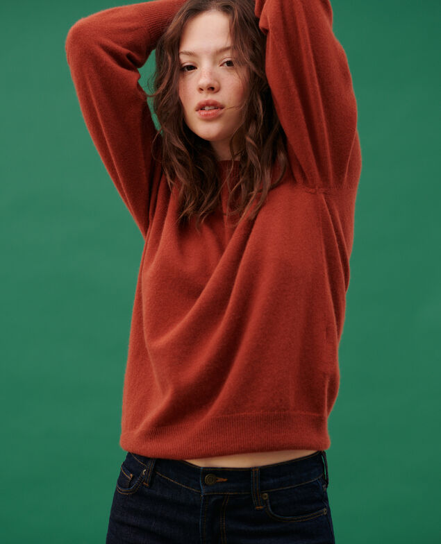 Pullover mit Rundhalsausschnitt aus Kaschmir 8807 17 red