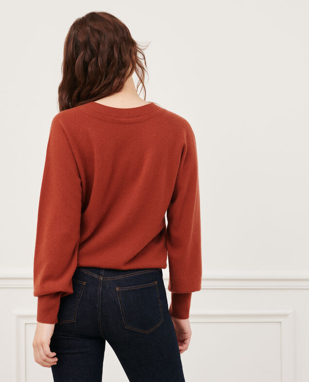 Pullover mit Rundhalsausschnitt aus Kaschmir 8807 17 red