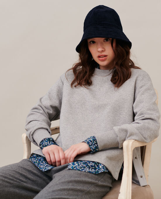 Sweatshirt aus Baumwolle 03 GREYMELANGE