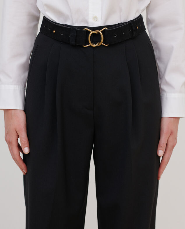 Anzughose aus Wolle A091 black