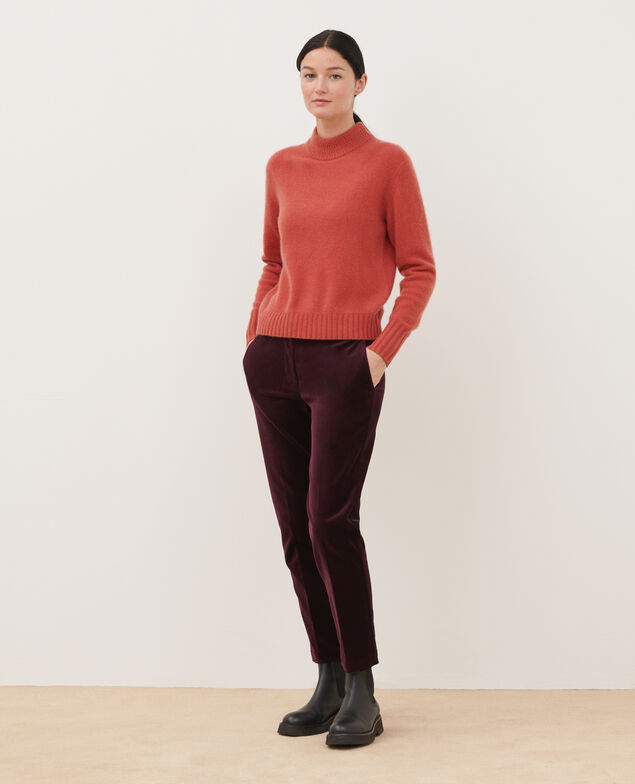 Pullover mit hohem Kragen aus Kaschmir