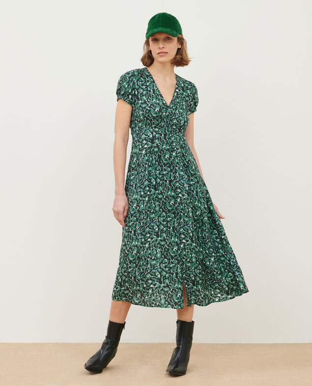 LUDIVINE - Fließendes gemustertes Kleid
