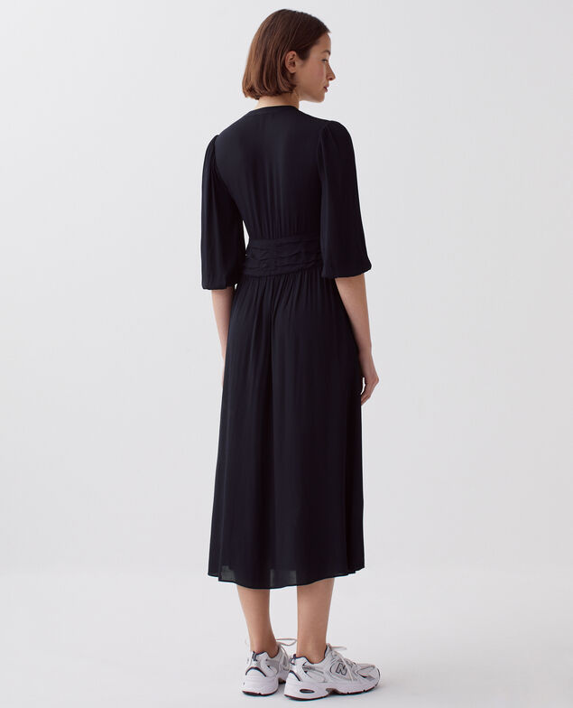 Langes fließendes Kleid H695 night sky