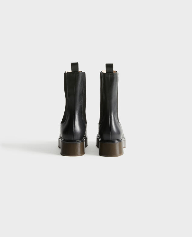 Boots aus elastischem Leder 4216 black_beauty Petite