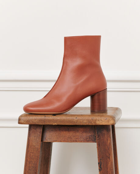 Lederboots mit Absatz