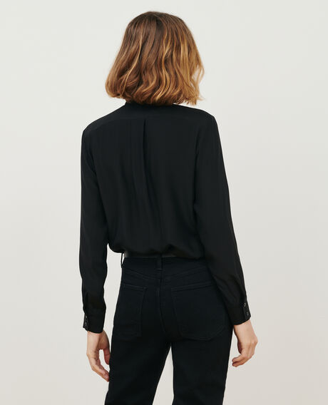 SIBYLLE - BLUSE AUS SEIDE Black beauty Loriges