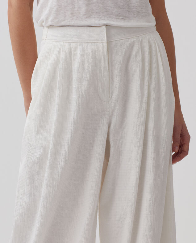 YVONNE - Weite Hose aus Baumwolle 8885 00 white 3spa290c10
