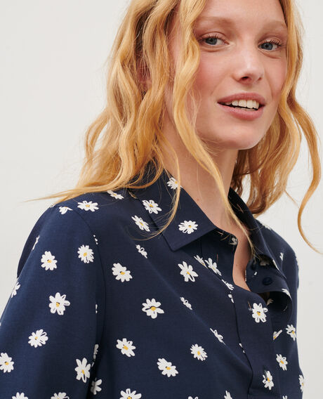 Fließende gemusterte Bluse 0694 daisy 3sbl243v09