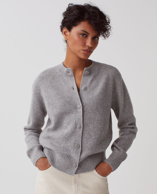 Cardigan aus Wolle U060 gray