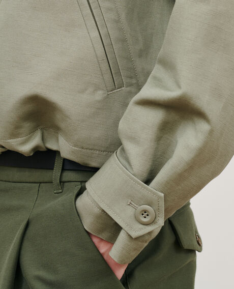 Blouson aus Mischleinen 0560 vetiver 3sja110c23