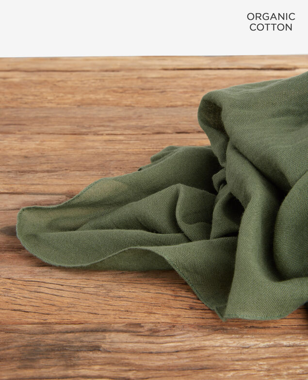 Tuch aus Baumwolle Laurel green