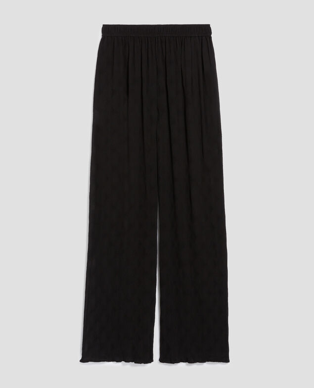 Weite fließende Hose H091 black beauty
