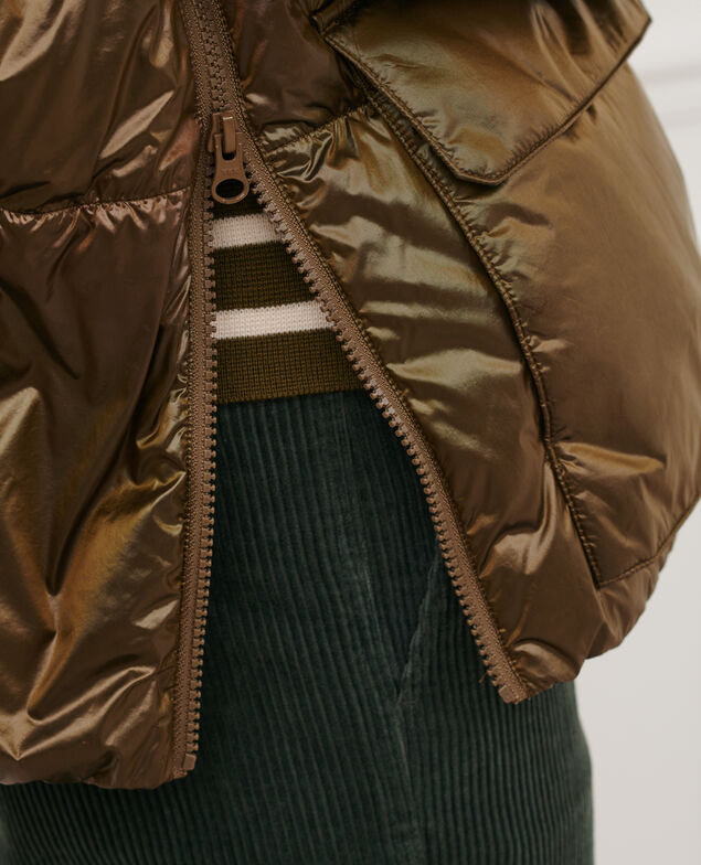 MARGOTTE - Kurze Daunenjacke 8828 56 olive