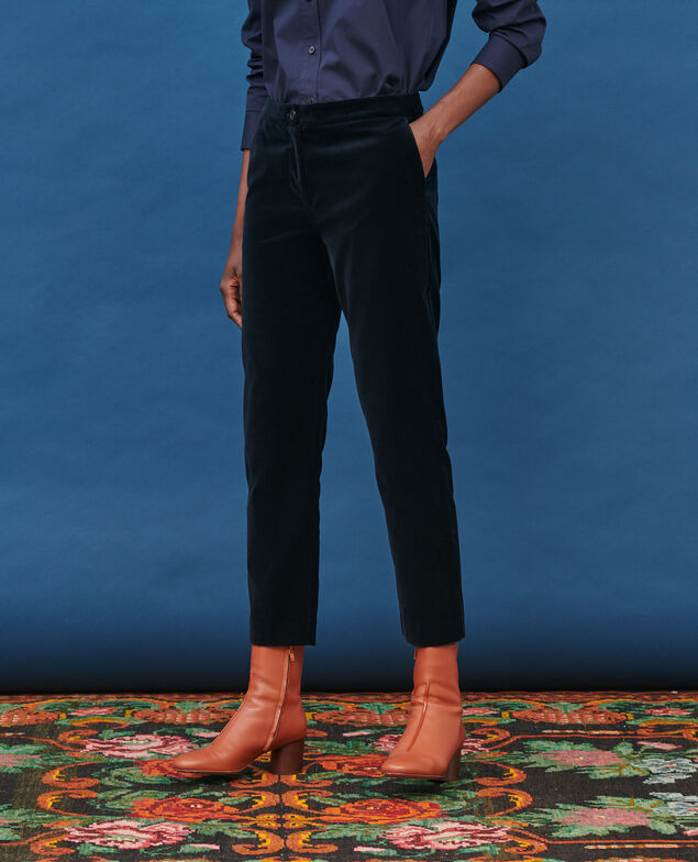MARGUERITE - Zigarettenhose 6041c navy deep