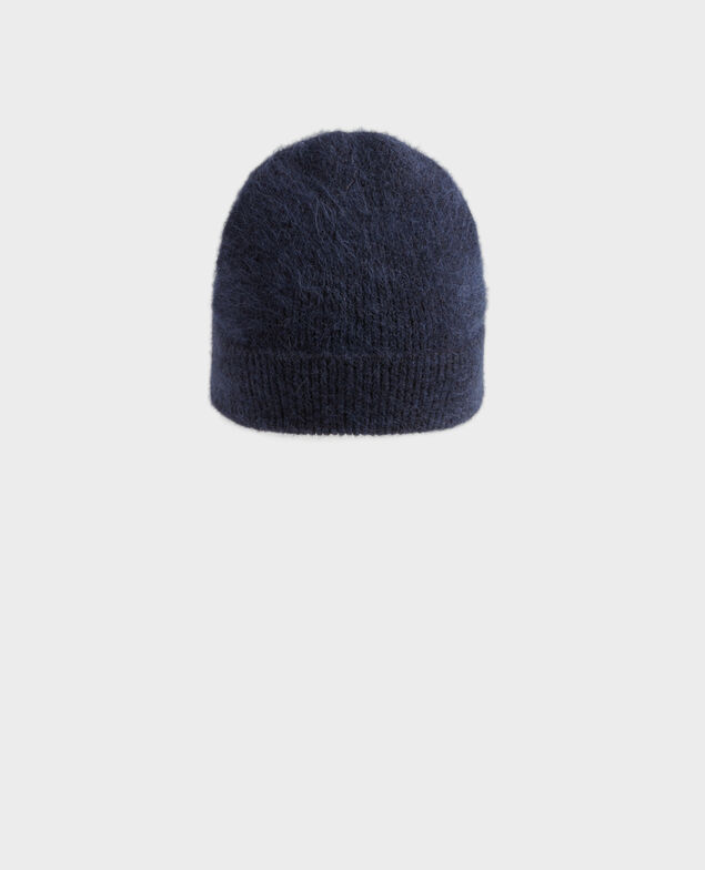 Mütze aus Alpakamischwolle A692 navy
