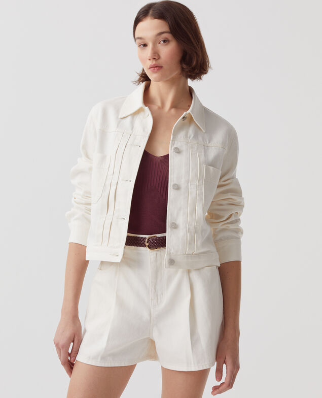 Kurze Workwear Jacke H003 white