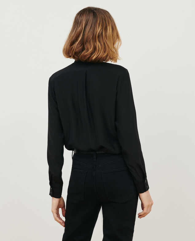SIBYLLE - BLUSE AUS SEIDE Black beauty
