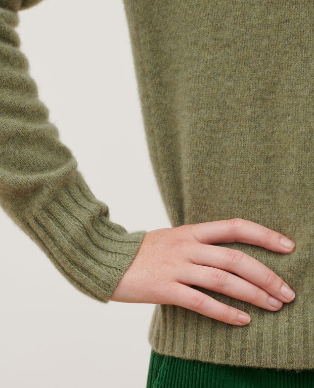 Pullover mit hohem Kragen aus Kaschmir