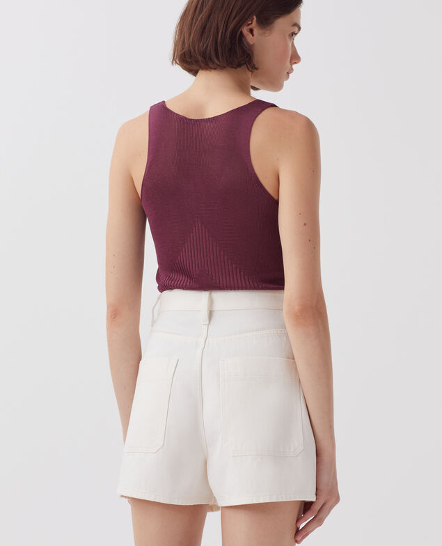 Bundfaltenshorts H003 white
