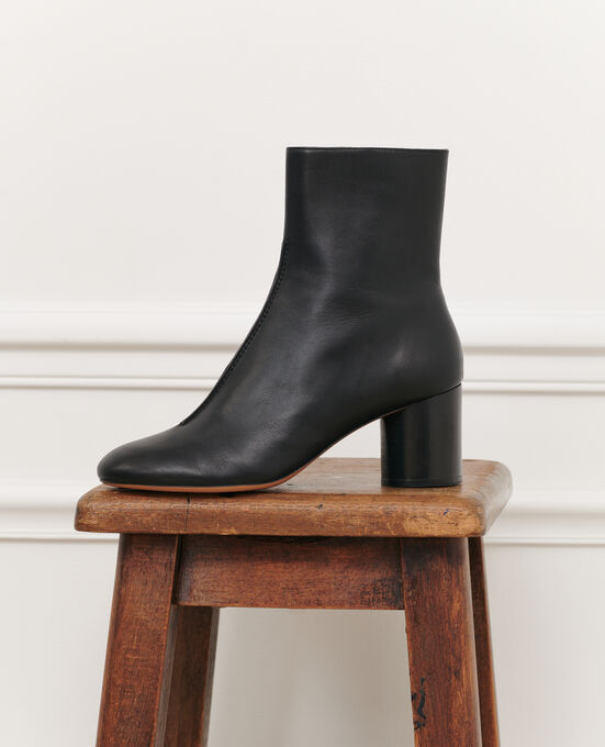 Lederboots mit Absatz 4216 BLACK_BEAUTY