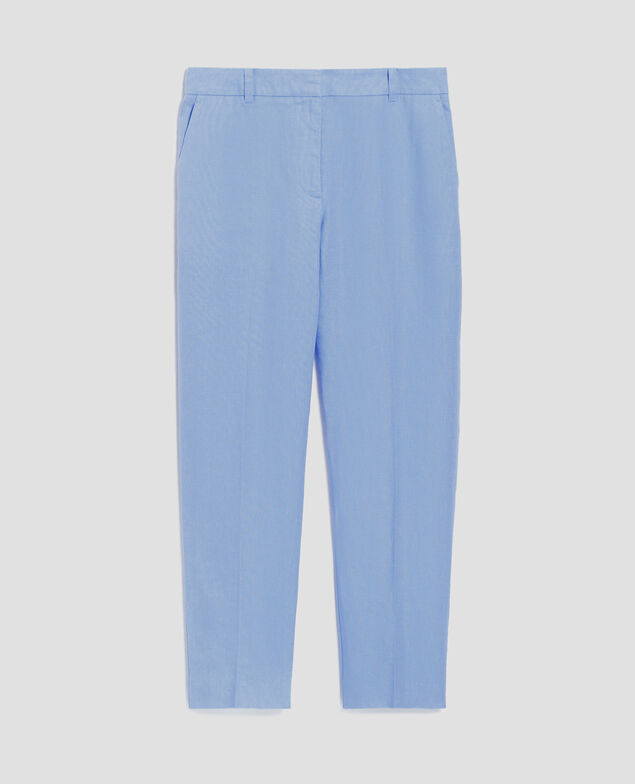 MARGUERITE - Zigarettenhose aus Leinen H612 bel air blue