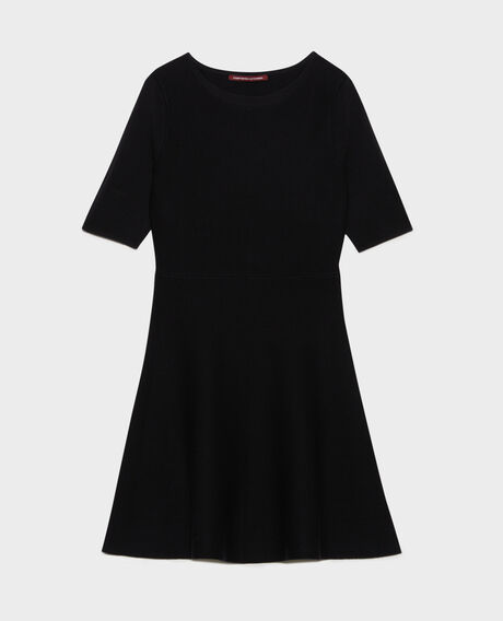 Kurzes Kleid aus Wolle 8824 09 black 2wdk298w21