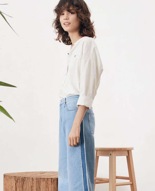 Cropped-Jeans Vintage wash