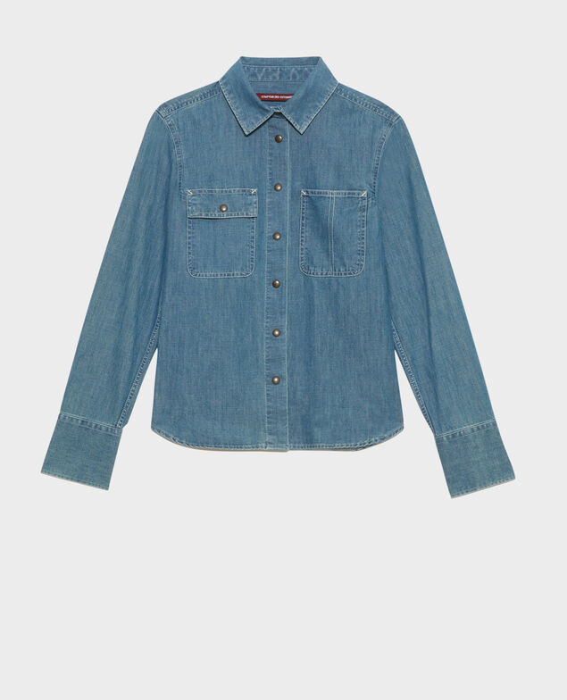 Jeanshemd mit Taschen Denim medium wash