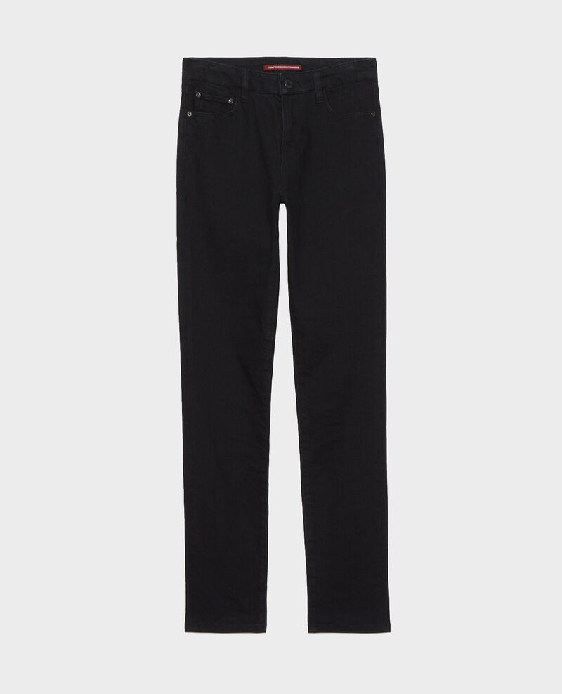 LILI - SLIM - Schwarze Jeans mit Stretch Noir denim Nanblack