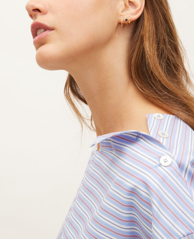 Gestreifte Oversize-Bluse Popeline stripes