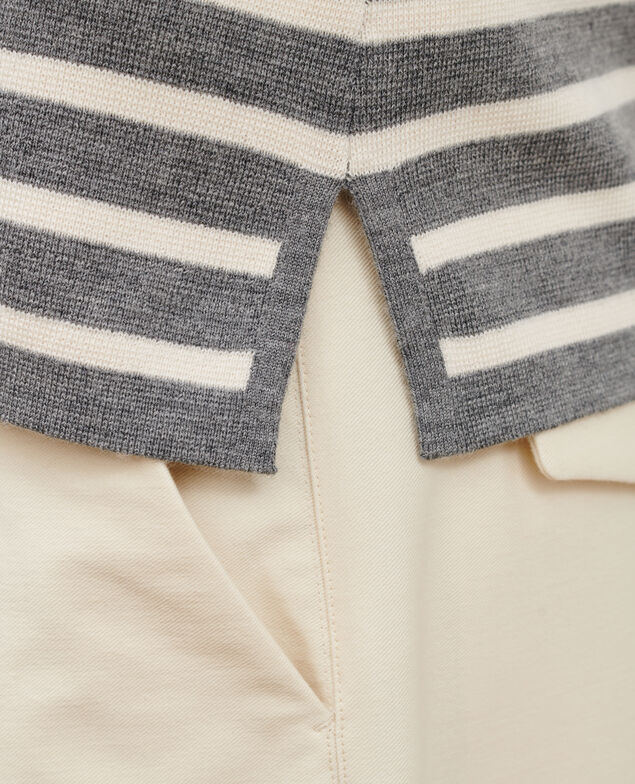 MADDY - Pullover aus Merinowolle im Marinelook 8873 04 grey stripes