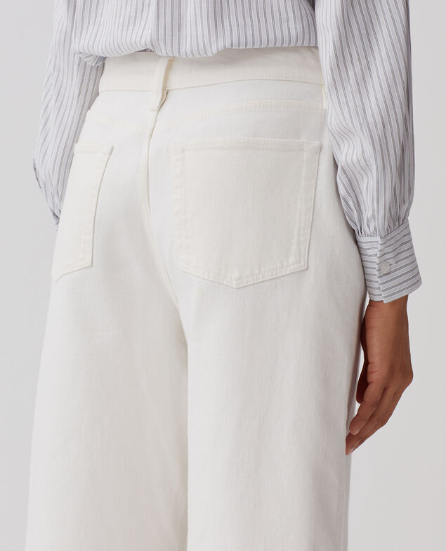 EMY - Cropped Jeans mit weitem Bein H003 white