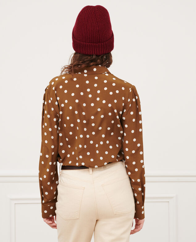 SIBYLLE - BLUSE AUS SEIDE 8856 24 brown dots