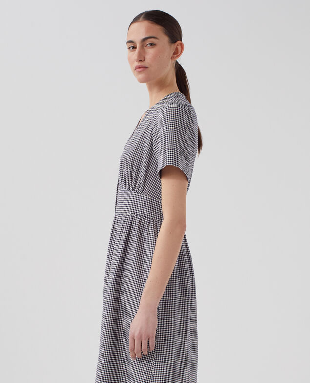 Midi-Kleid J093 gingham check