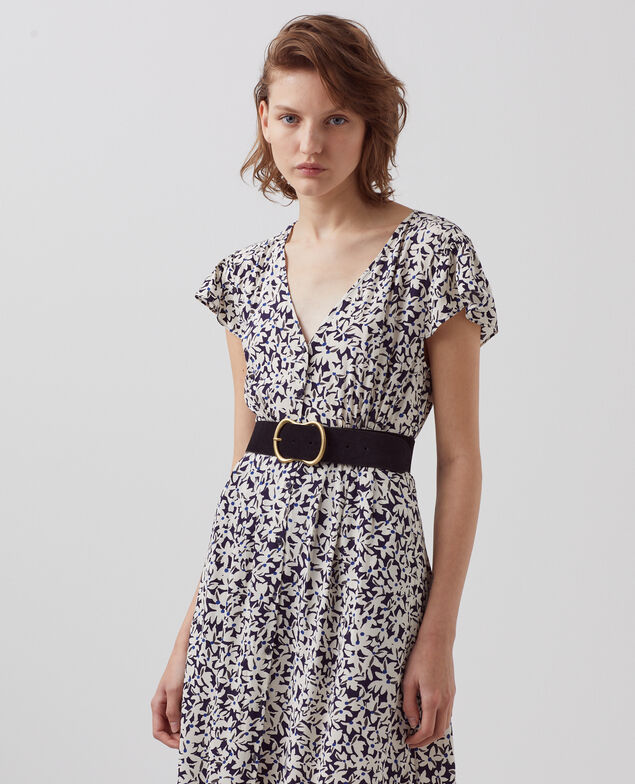 LUDIVINE - Fließendes gemustertes Kleid H000 petal blue