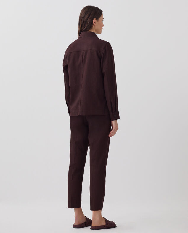 Workwear Jacke J790 chocolate plum