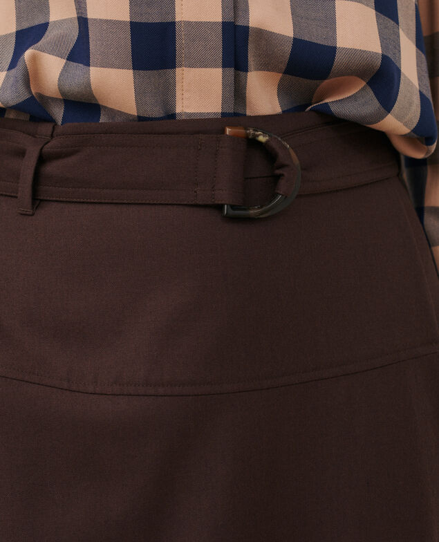 Wickelrock aus Wolle 8809 38 darkbrown