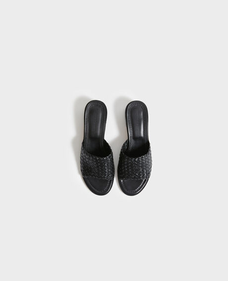 Ledersandalen mit Absätzen 09 black 2ss22353