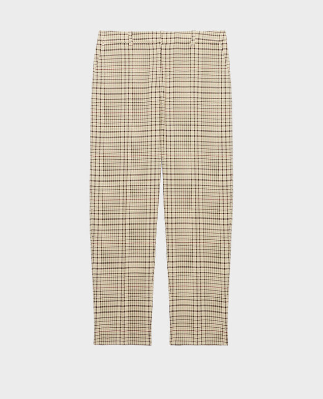 MARGUERITE - Zigarettenhose 0400 cream checks