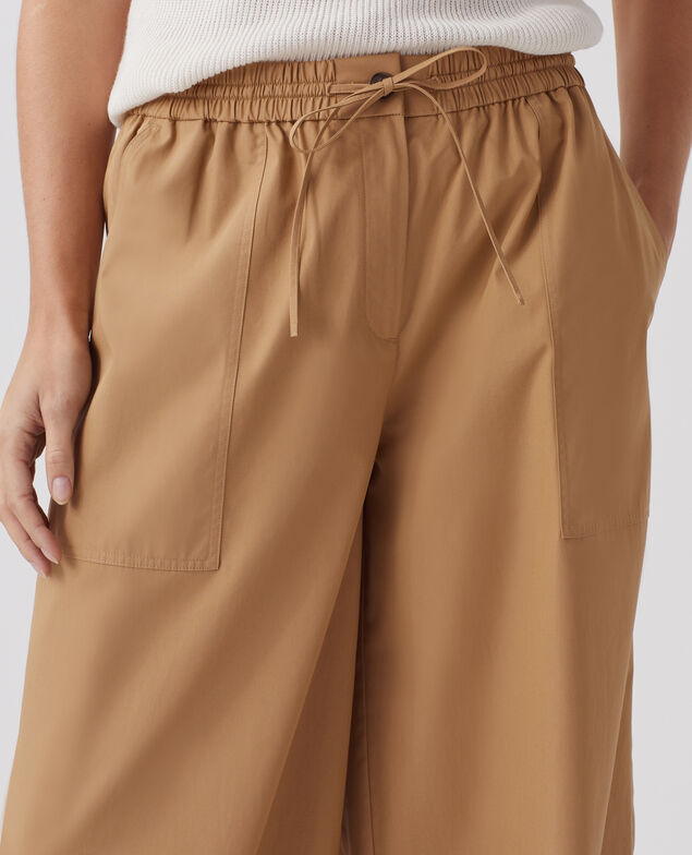 YVONNE - Weite Hose J330 cartouche beige