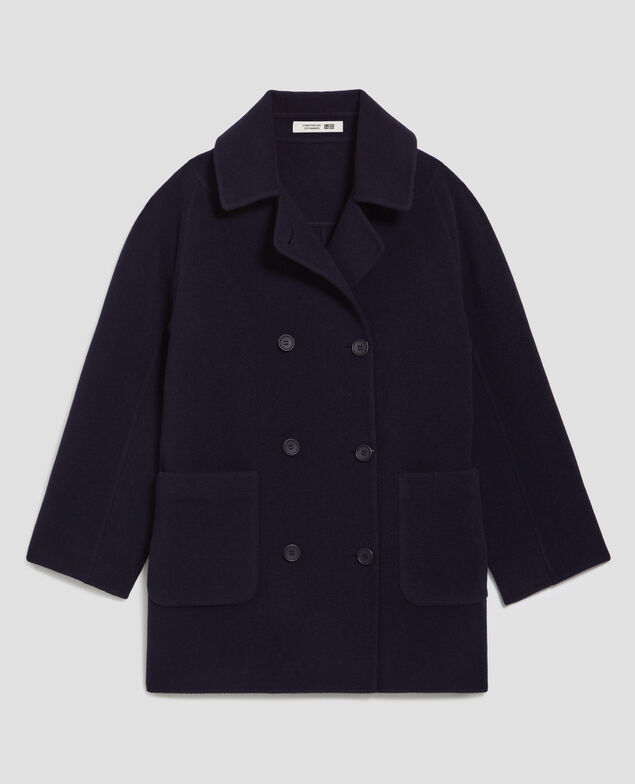 Halblanger, doppelseitiger Cardigan U690 navy