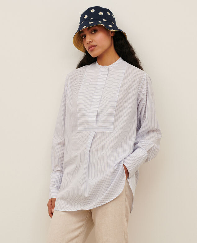 Bluse im Hemdstil aus Baumwolle