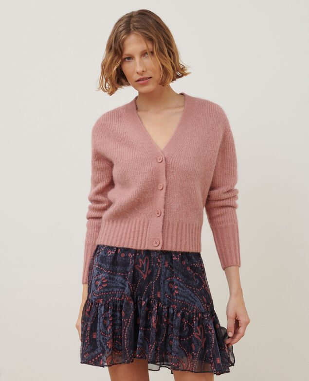 Cardigan aus Alpakamischwolle