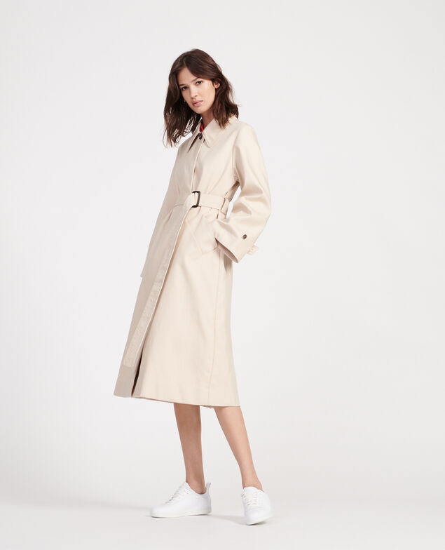 Trenchcoat aus Baumwolle  Smoke gray